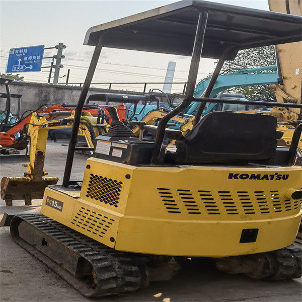 Klaar voor het werk en ervaren gebruikt Japan komatsu pc 15 MR in goede staat
