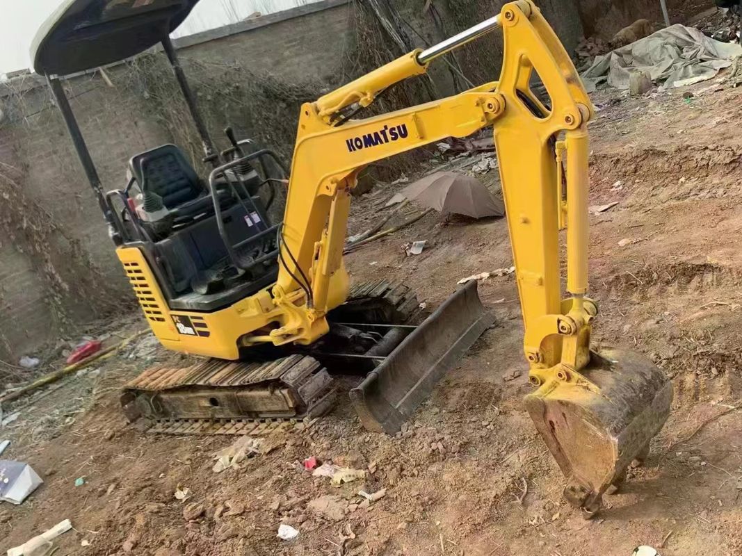 Gebruikte machines voor het verplaatsen van aarde kruipgraver 2 ton hoge kwaliteit minigraver Komatsu pc 18 MR