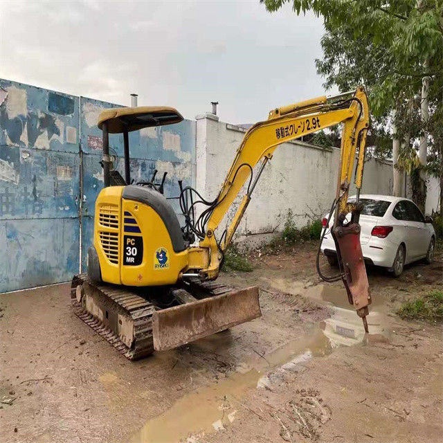 3 ton gebruikt Japan hoge kwaliteit Komatsu pc 30 MR kruipgraver met kortere werktijden