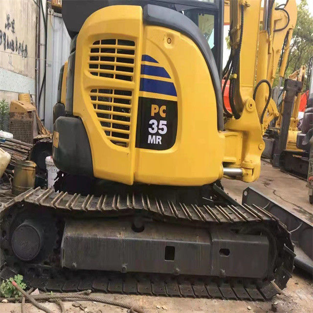 Goedkope 3 ton gebruikte Japanse ingevoerde Komatsu pc 35 MR kruipgraver met kortere werktijden