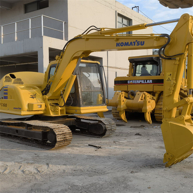 Hoogwaardige 6,3 ton gebruikte Japanse ingevoerde Komatsu pc 55 MR kruipgraver met kortere werktijden
