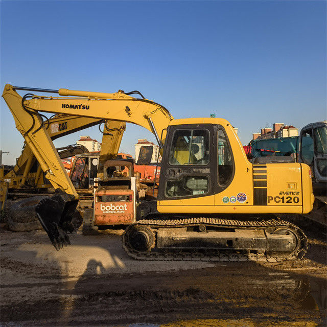 Hoogwaardige 12 ton gebruikte graafmachine Japan Ingevoerde Komatsu Pc 120 Crawler Graafmachine met kortere werktijden
