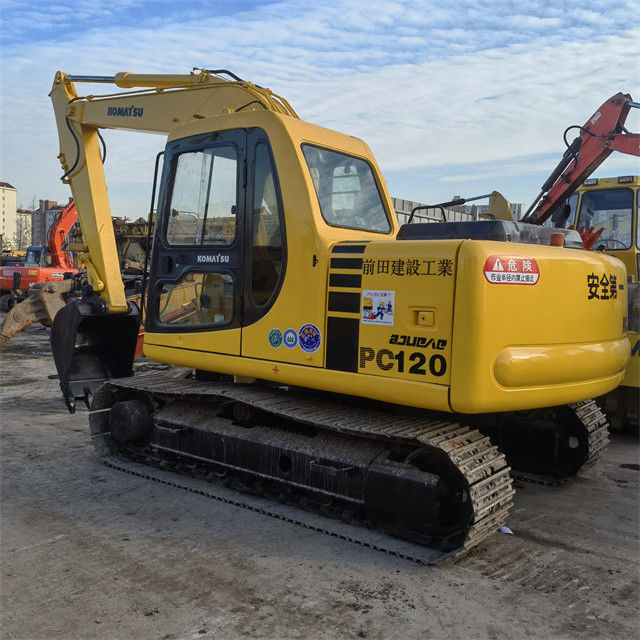 Hoogwaardige 12 ton gebruikte graafmachine Japan Ingevoerde Komatsu Pc 120 Crawler Graafmachine met kortere werktijden