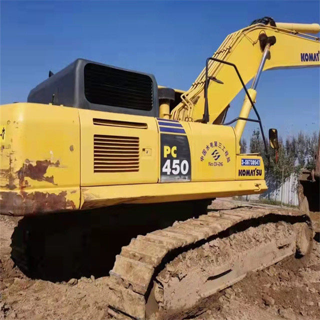 45 ton bijna nieuw Japan ingevoerde crawler graafmachine gebruikte renovatie Komatsu pc 450-7
