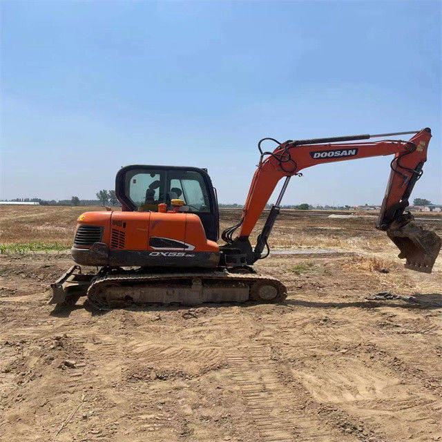 5.5 ton gereed gebruikte graafmachine voor het werk en ervaren gebruikte Korea ingevoerd Doosan DX 55