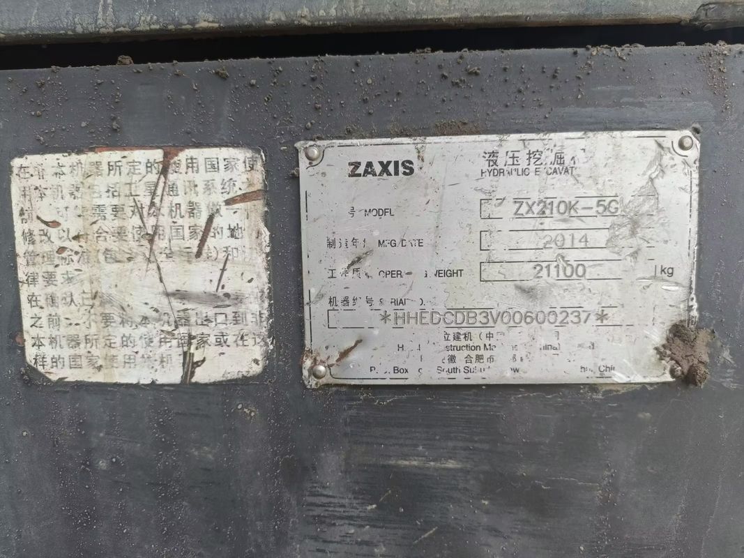 21 ton gereed gebruikte graafmachine voor het werk en ervaren Korea ingevoerde Hitachi 210-5G