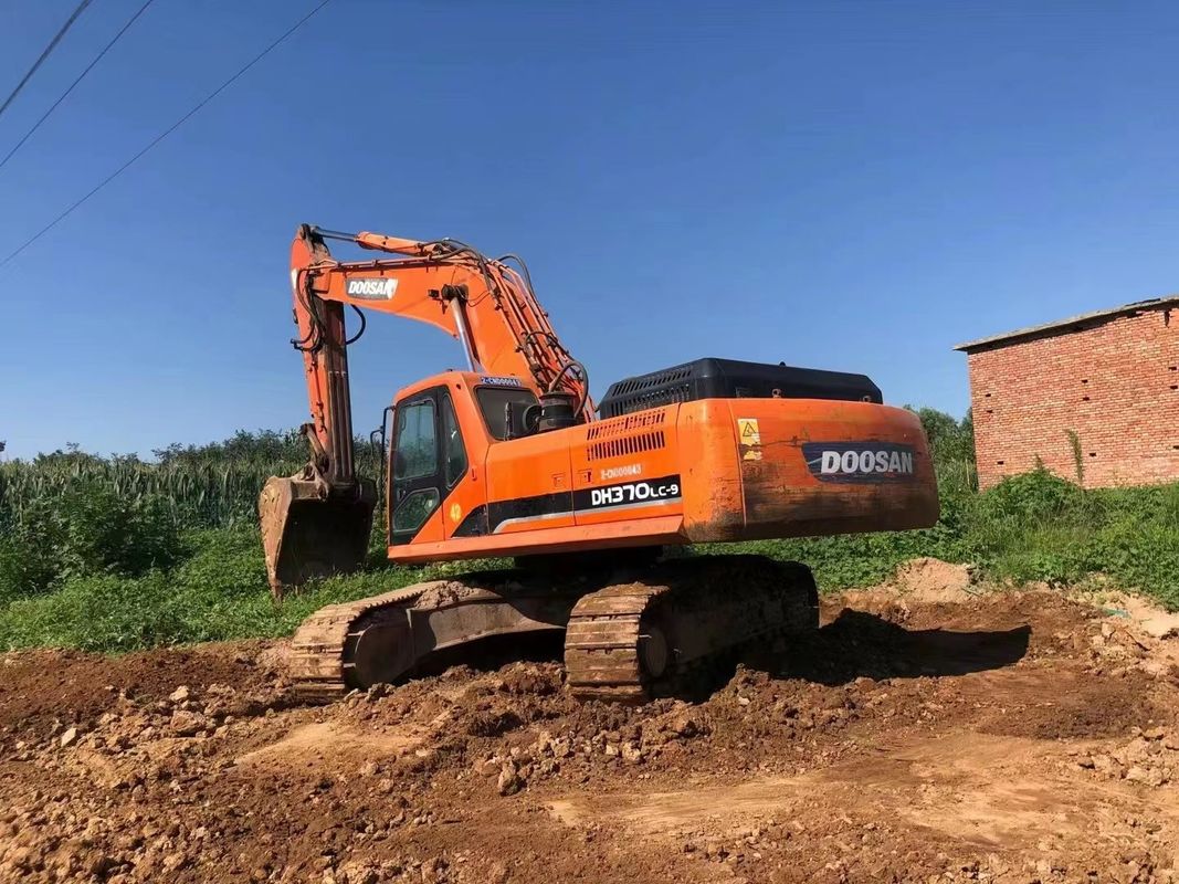 37 ton gereed gebruikte graafmachine voor het werk en ervaren gebruikte Korea ingevoerd DOOSAN DH370LC-9 in goede staat