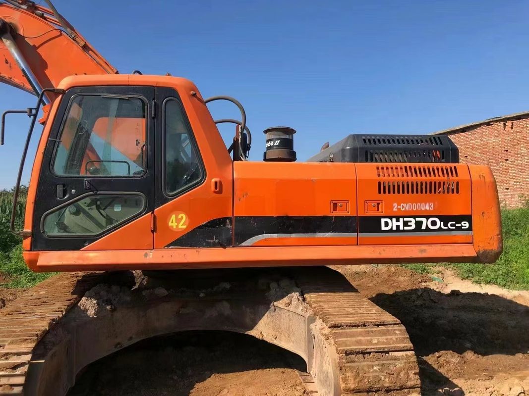 37 ton gereed gebruikte graafmachine voor het werk en ervaren gebruikte Korea ingevoerd DOOSAN DH370LC-9 in goede staat