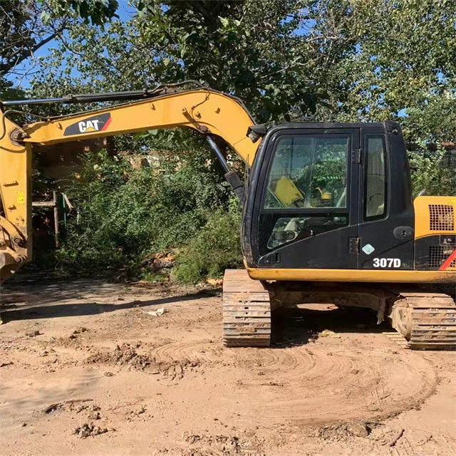 7 ton bijna nieuw Japan ingevoerde crawler graafmachine gebruikte verbouwing CAT 307 D