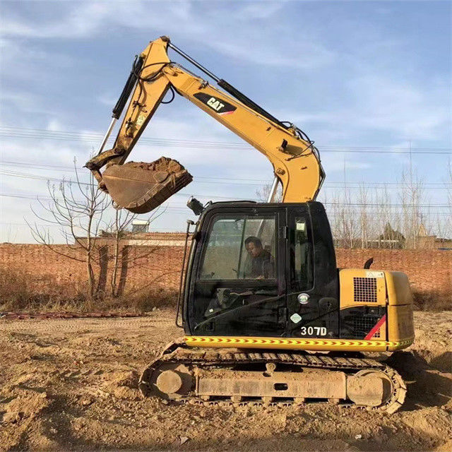7 ton bijna nieuw Japan ingevoerde crawler graafmachine gebruikte verbouwing CAT 307 D