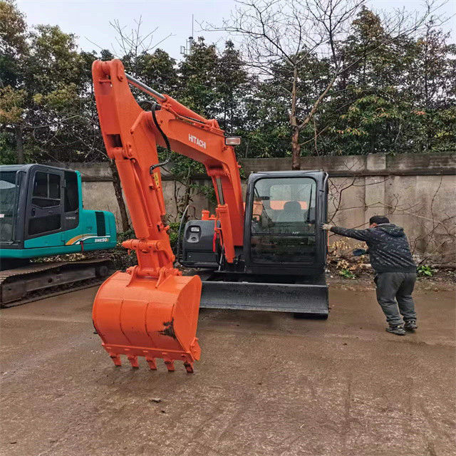 6 ton Mini klaar gebruikte graafmachine voor het werk en ervaren gebruikt Japan geïmporteerd Hitachi ZX 60 In goede staat
