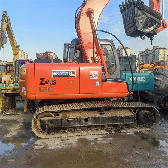 12.5 ton mini klaar voor werk en ervaren gebruikt Japan geïmporteerd Hitachi ZX 120 in goede staat