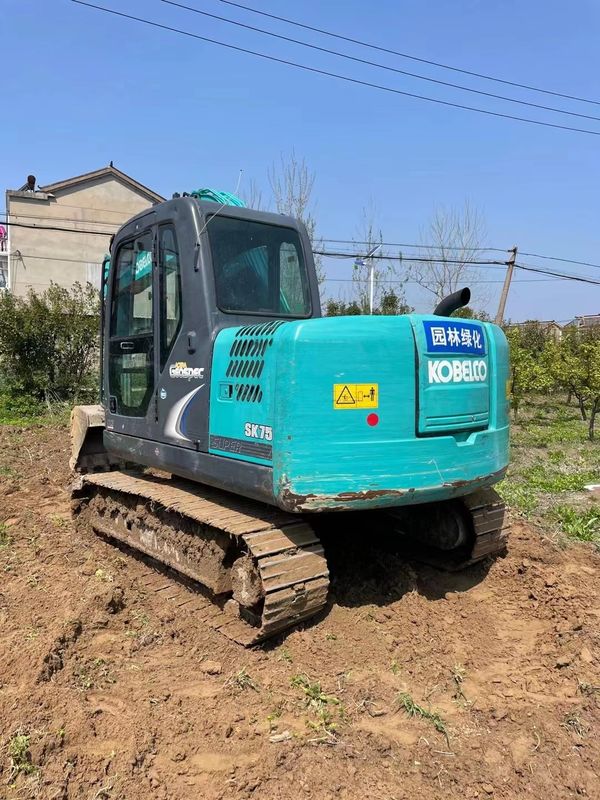 Gebruikte mini graafmachine KOBELCO SK75-8 Graafmachine Gebruikte motor Kracht 42kW