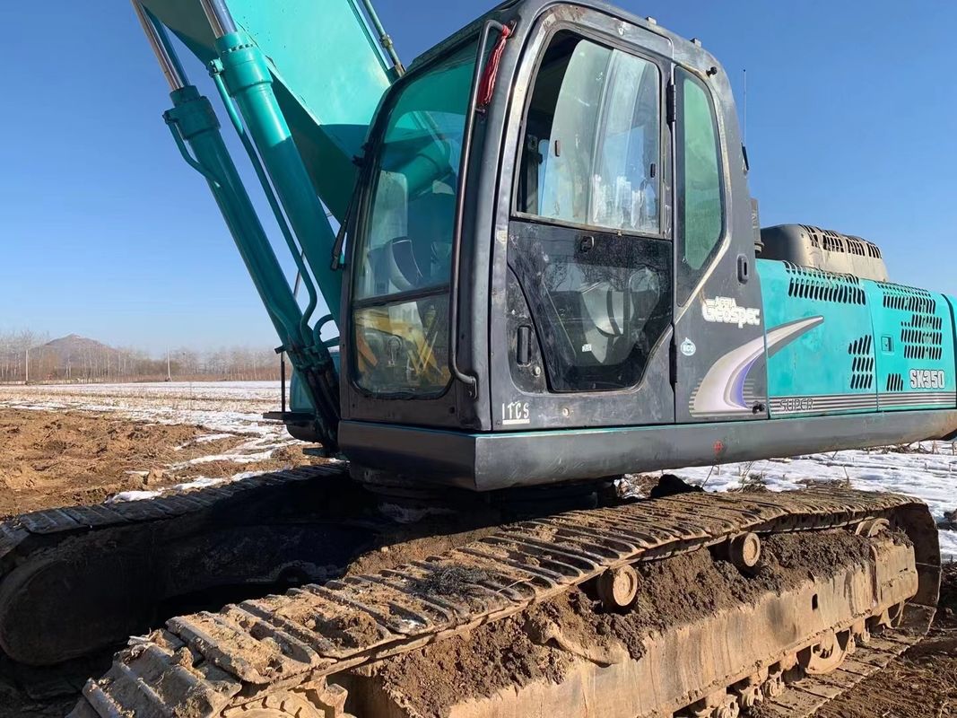11.35m Max Reach Kobelco 350 Lc 8 9 10 Graafmachine Gebruikt Gewicht 37,6t