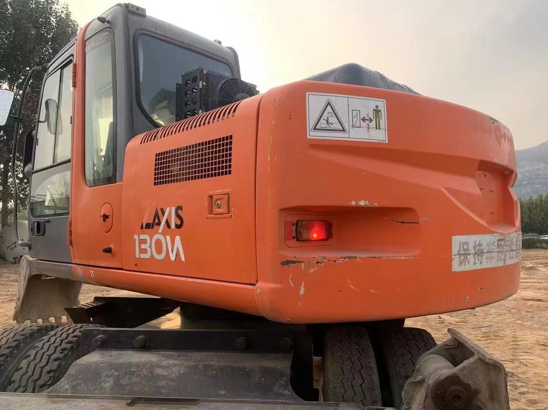 14 ton Japan geïmporteerd 90% nieuwe Hitachi ZX 130W Gebruikte wiel graafmachine met hoge kwaliteit en beste prestaties te koop