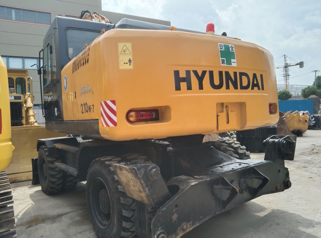 21.2 ton Hyundai 210W-7 Gebruikte wielgraafmachine Bucket capaciteit 1.34m3