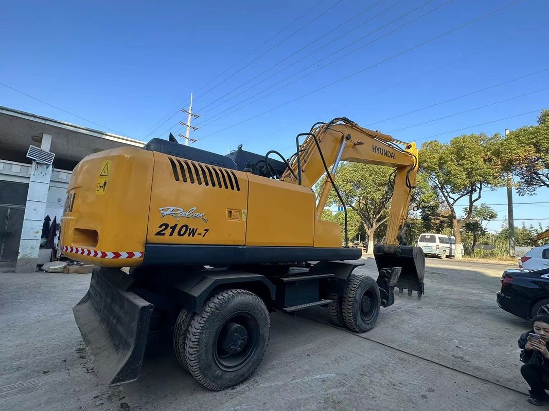 21.2 ton Hyundai 210W-7 Gebruikte wielgraafmachine Bucket capaciteit 1.34m3
