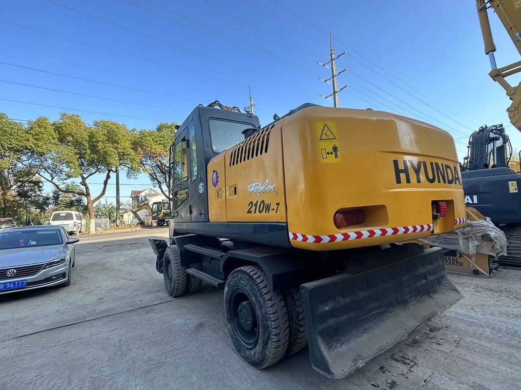 21.2 ton Hyundai 210W-7 Gebruikte wielgraafmachine Bucket capaciteit 1.34m3