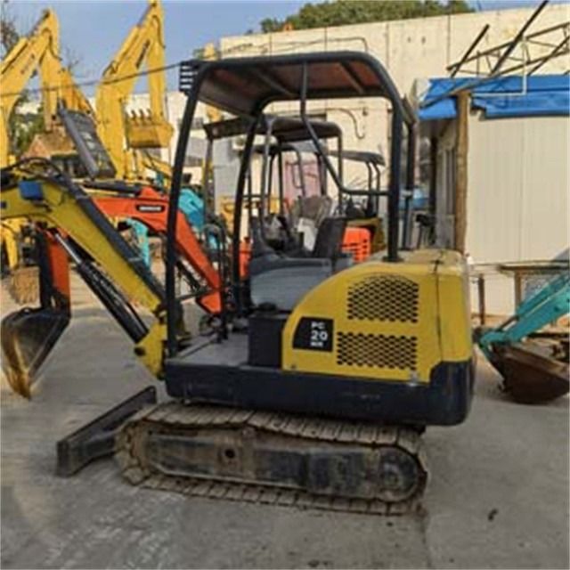 2 ton gebruikte Japan Komatsu PC 20 MR Crawler Graafmachine met lage werktijden en ideaal