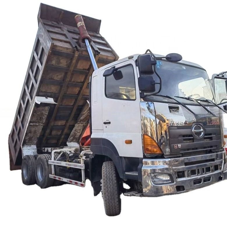 Multimedia systeem gebruikt HINO 6*4 Heavy Duty 700 dumptruck voor zware constructie