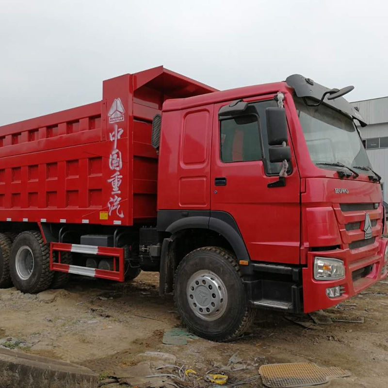 Tweedehands 371 pk vrachtwagen Howo 6x4 vrachtwagen met multimediasysteem 10 wiel