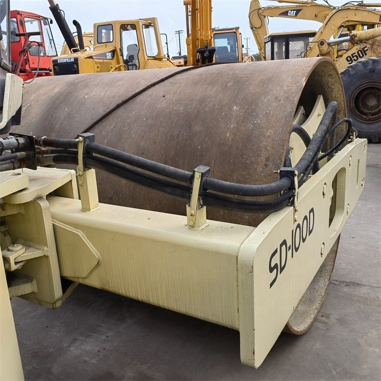 Amerika geïmporteerde originele Ingersoll-Rand SD100 wegmachines gebruikte single drum roller