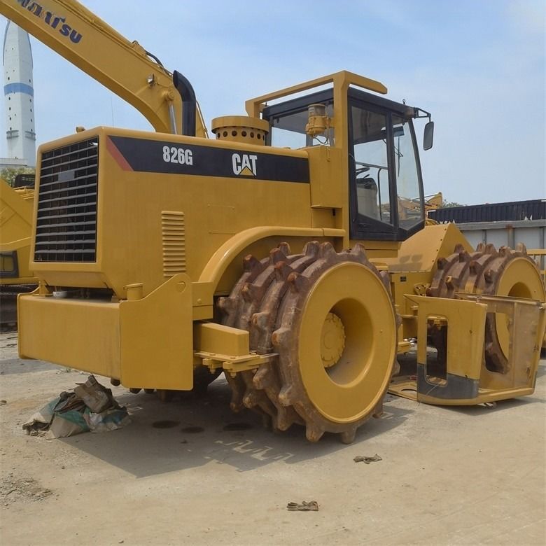 35 ton gebruikte Caterpillar Cat 826G compactor in uitstekende staat originele kleur Japan
