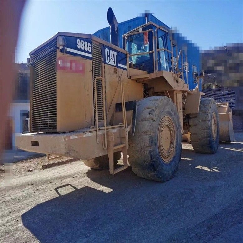 Gebruikte Caterpillar CAT 988G 988 50 ton wiellader met max. ontladingshoogte 4,46 m