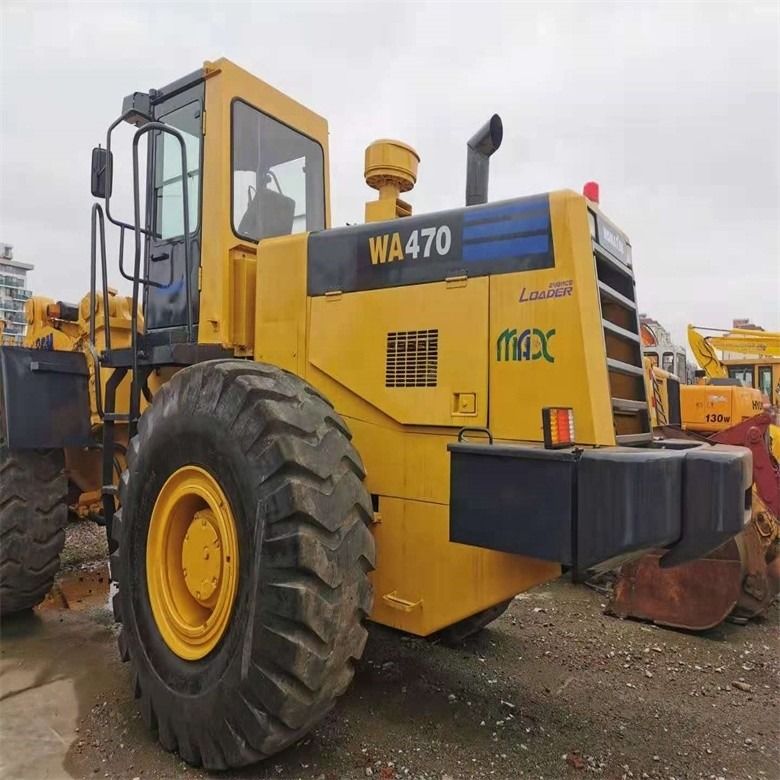 Hoogwaardige Komatsu WA470-3-lader met 7 ton nominale lading en 11 liter verplaatsing uit Japan