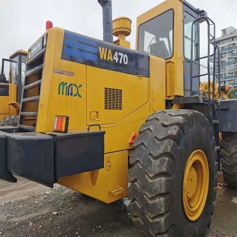 Hoogwaardige Komatsu WA470-3-lader met 7 ton nominale lading en 11 liter verplaatsing uit Japan