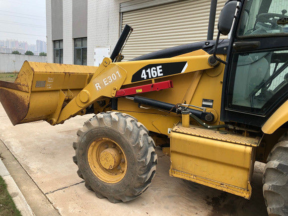 6792 10200 kg Gewicht van de machine Gebruikte Caterpillar 416E Backhoe Loader 162 kw Originele nu