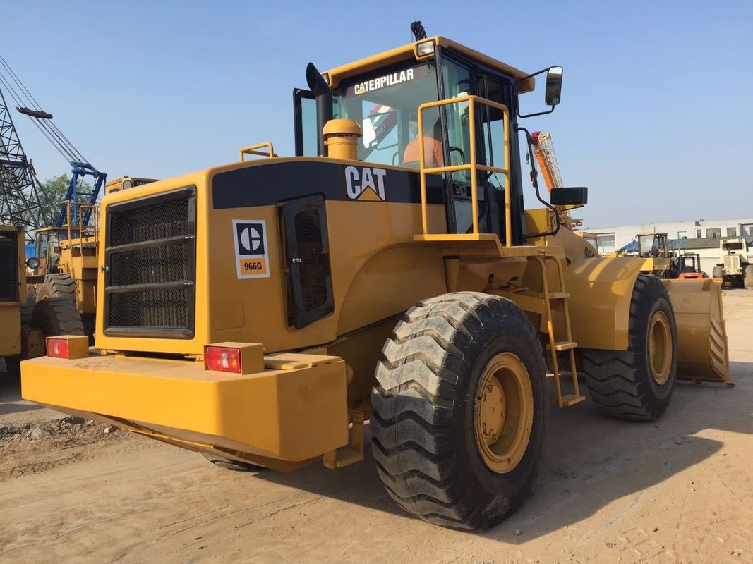 Goedkope gebruikte Cat 966G wiellader met 5,5 m3 emmer en Caterpillar-motor