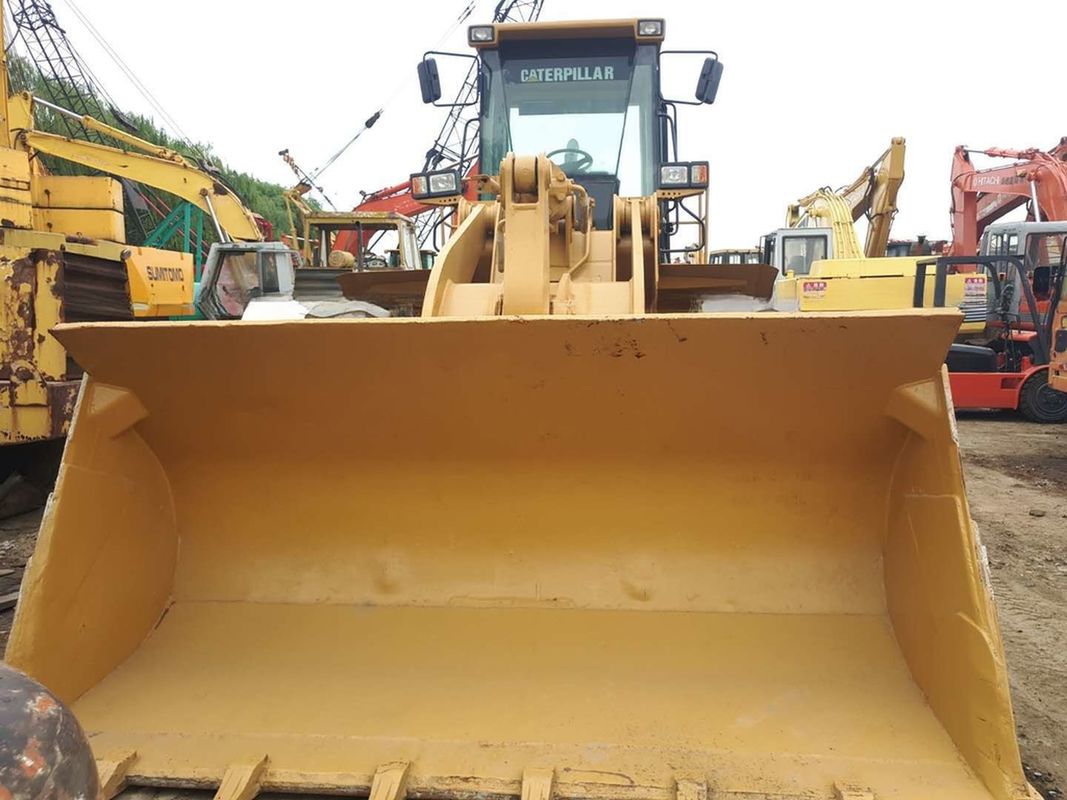 Goedkope gebruikte Cat 966G wiellader met 5,5 m3 emmer en Caterpillar-motor