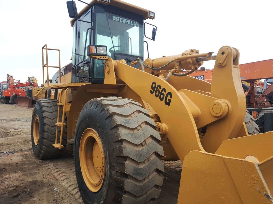 Goedkope gebruikte Cat 966G wiellader met 5,5 m3 emmer en Caterpillar-motor