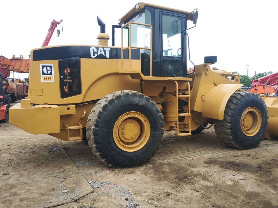 Goedkope gebruikte Cat 966G wiellader met 5,5 m3 emmer en Caterpillar-motor