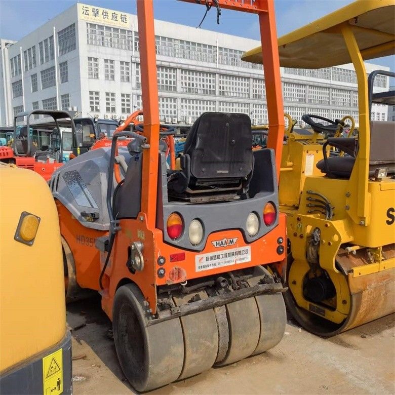 2.5 ton Gebruikte Hamm Roller Compactor HD35VT in originele kleur met een opwekkende kracht van 28KN