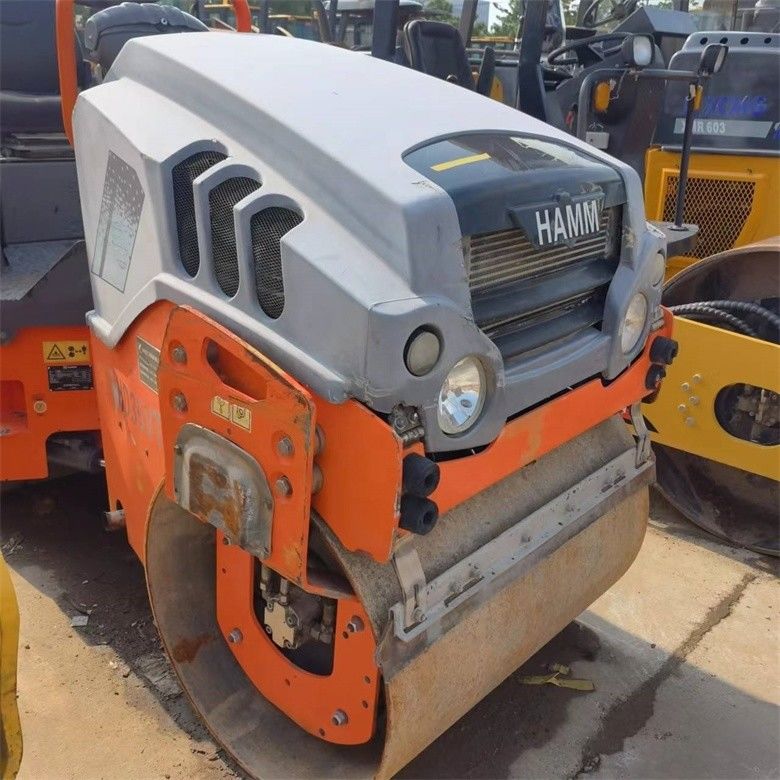 2.5 ton Gebruikte Hamm Roller Compactor HD35VT in originele kleur met een opwekkende kracht van 28KN