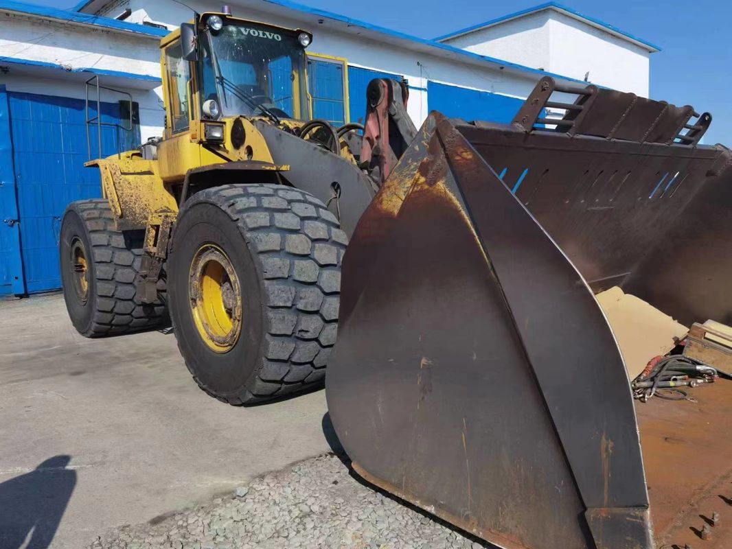 4WD-aandrijving Gebruikte laadmachine VOLVO L220E Originele ontwerp Wiel Skid-Steer Loader Bewegende type