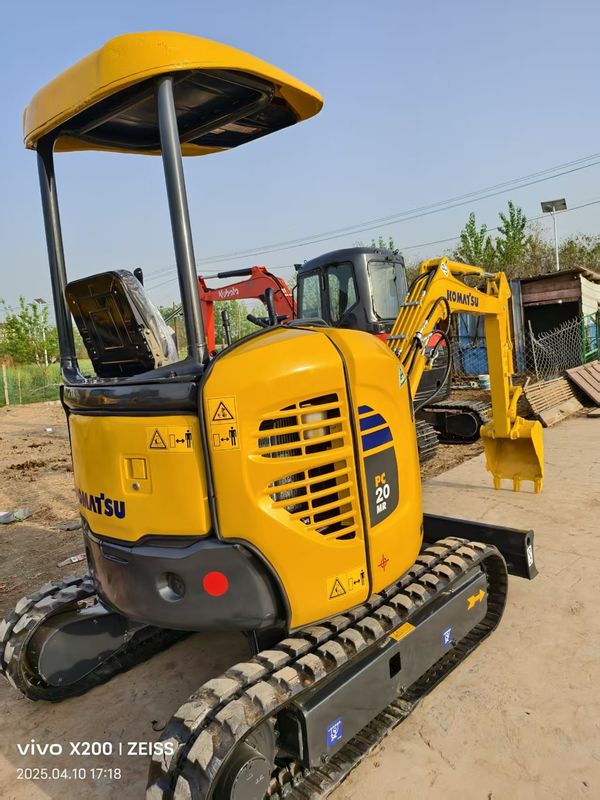 2 ton gecertificeerde gebruikte Komatsu PC20MR Crawler Graafmachine Bijna nieuw te koop