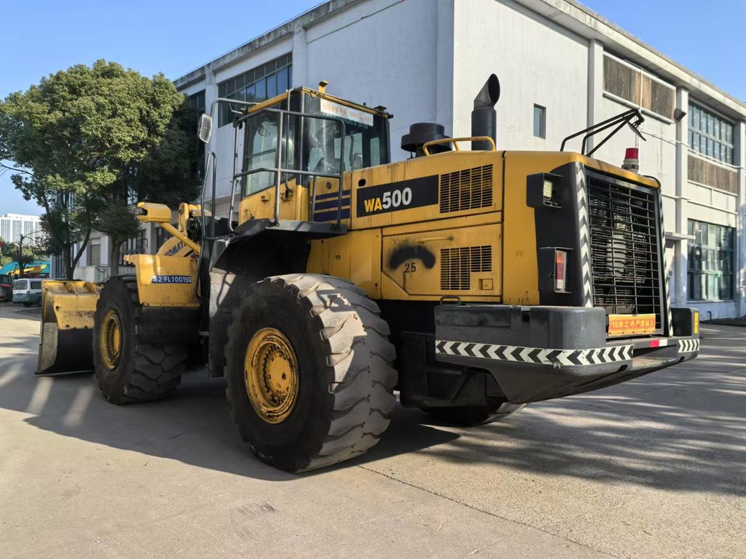Gebruikte Komatsu WA500-6 wiellader zware voorlader uitgevoerd uit China