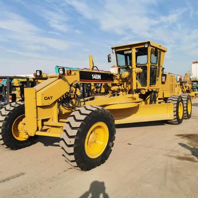 Gebruikte CAT 140H motorgrader met hoofdpompdruk van 24150 Kpa
