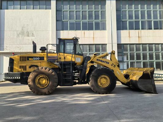 Gebruikte Komatsu WA500-6 wiellader zware voorlader uitgevoerd uit China